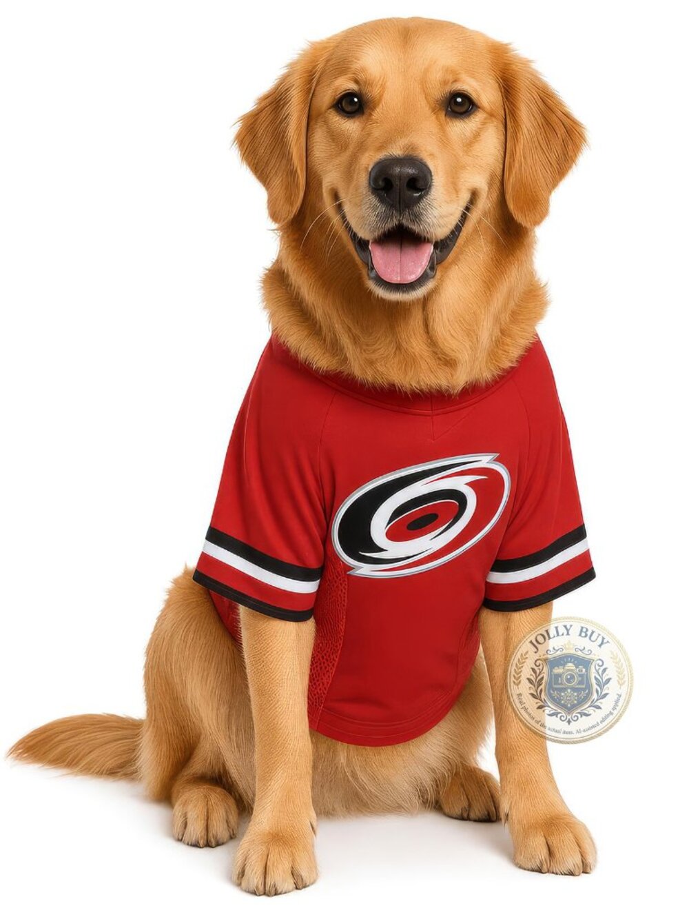 NHL Dog’s Shirt Carolina Hurricanes Jersey “00” Logo Pet Apparel Red Size L NEW